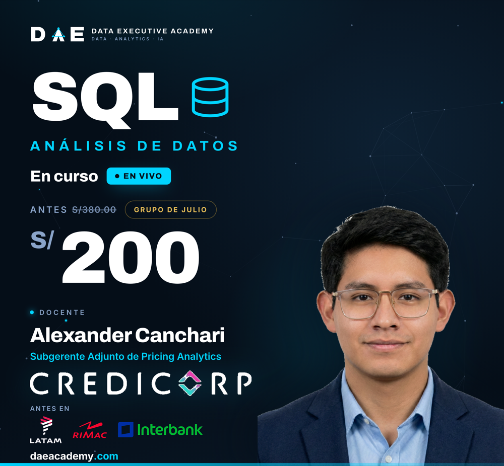 Curso SQL para Análisis de Datos — S/200